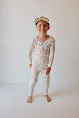 Bamboo Two Piece Pajamas | Green Smiles