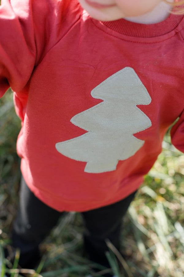 Christmas Tree Applique Sweatshirt