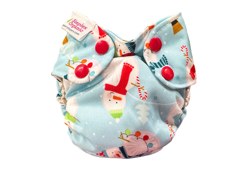 Newborn Simplex Organic Cotton Diaper Bag, stylish and functional, shown from angle 16.