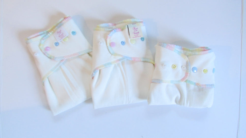 Winged Perfect Fit Preflat (WPFP) - soft, absorbent baby cloth diaper for optimal comfort and fit.