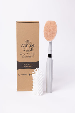Spristle Wand Starter Set for babies - innovative bottle accessory for easy feeding and clean-up.