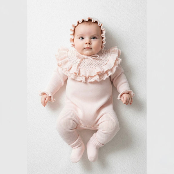 Blush Ruffle Knit 3-Piece Set