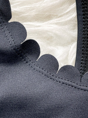 Lucie - HIIT Scalloped High Impact Nursing Sports Bra (Noir)