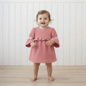 Amethyst Ruffle Bow Dress