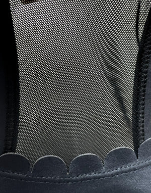 Lucie - HIIT Scalloped High Impact Nursing Sports Bra (Noir)