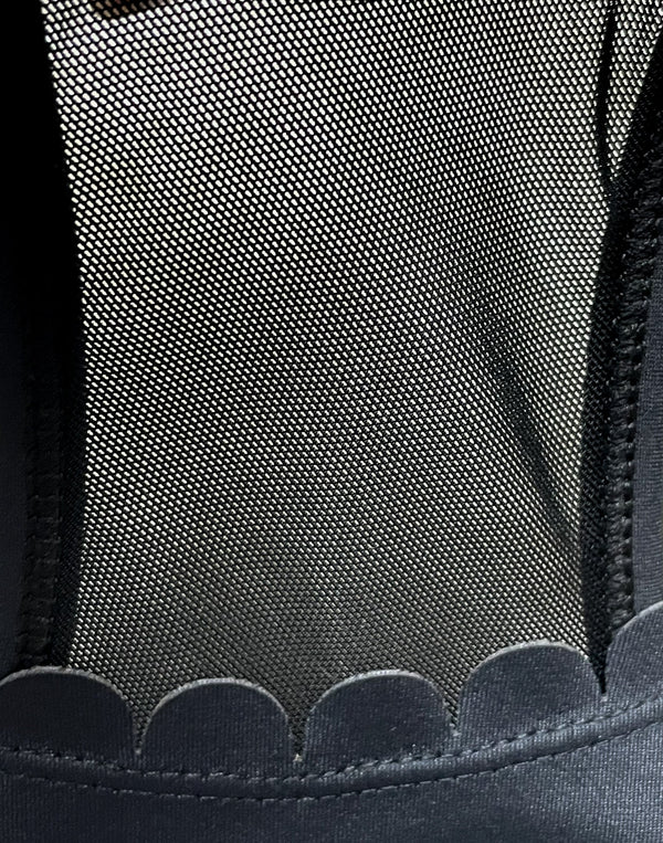 Lucie - HIIT Scalloped High Impact Nursing Sports Bra (Noir)