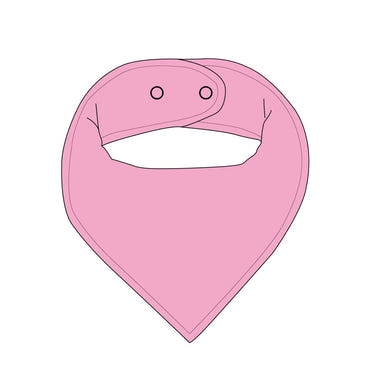 Bella solid bandana bib for babies, stylish and absorbent, perfect for mealtime and drooling.