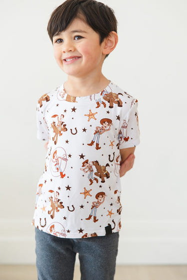 Lasso Legend Bamboo Tee - Stylish nursery decor for babies, made from soft, eco-friendly bamboo fabric.