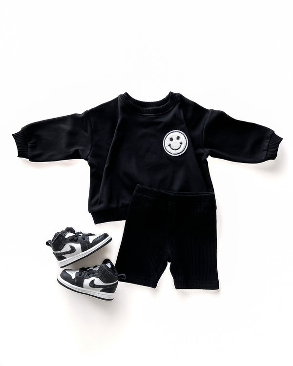 Biker Shorts Set | Black - MOOGCO Baby