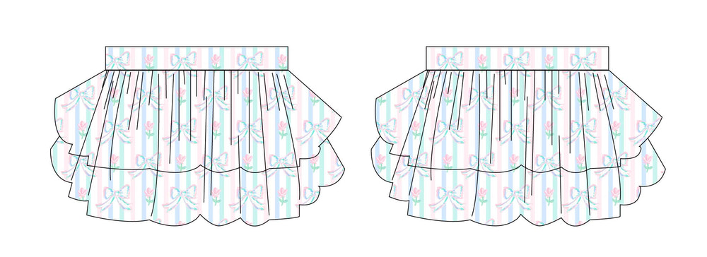 Lila - Tiered Smocked Skirt