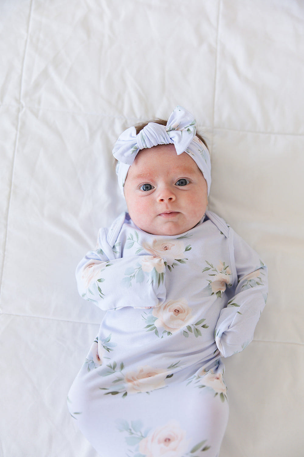 Cosette Knot Gown for babies - soft, stylish sleepsuit perfect for comfortable sleep and play.