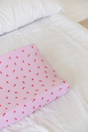 Cherry (ribbed) - Changing Pad Cover