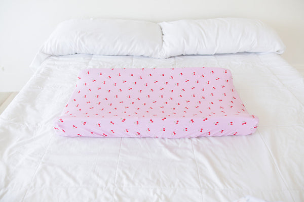 Cherry (ribbed) - Changing Pad Cover