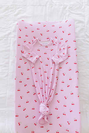 Cherry (ribbed) - Changing Pad Cover