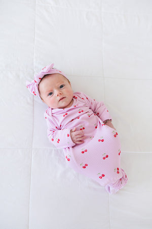 Cherry (ribbed) - Knot Gown