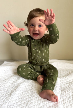 Christmas Tree Bamboo Pajamas - Zippy
