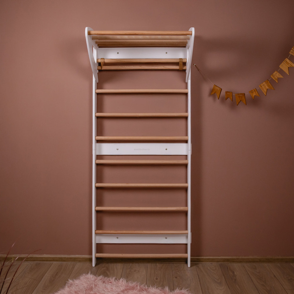 "Swedish Wall for babies: versatile play and exercise equipment for early development and fun."