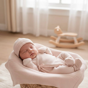 Blush Organic Cotton Newborn Set – 5 Pieces