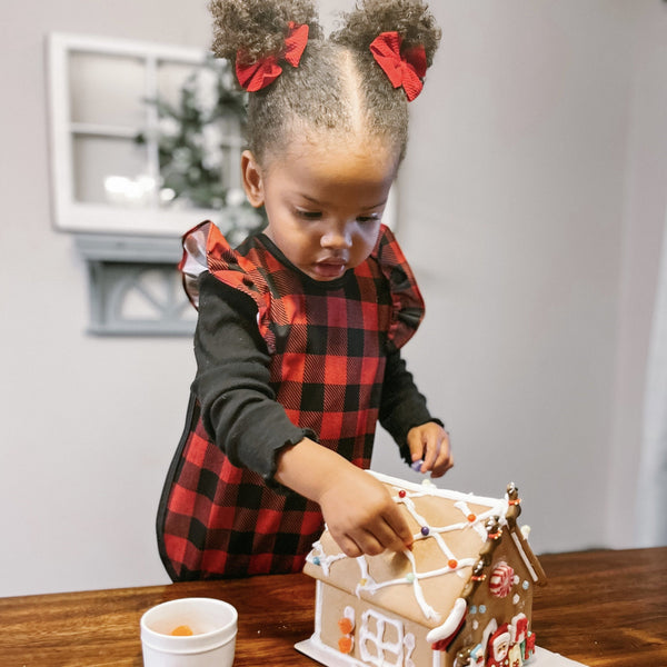 Red Buffalo Plaid Flutter Bapron SALE