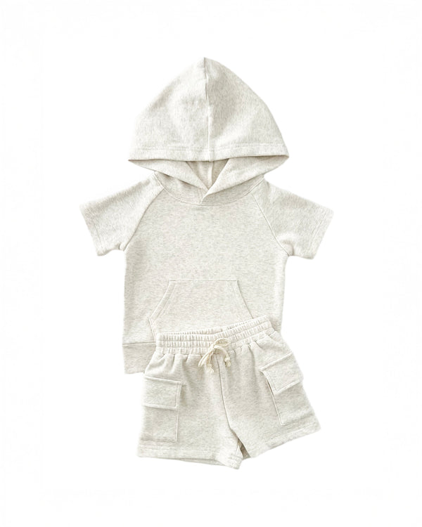 Cargo Shorts Set | Oatmeal