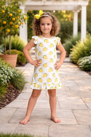 Lemon Bamboo Lounge Dress