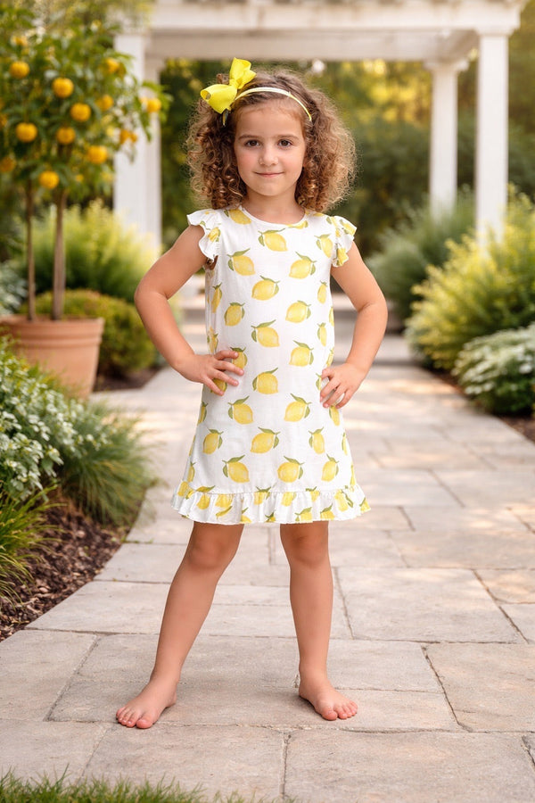 Lemon Bamboo Lounge Dress
