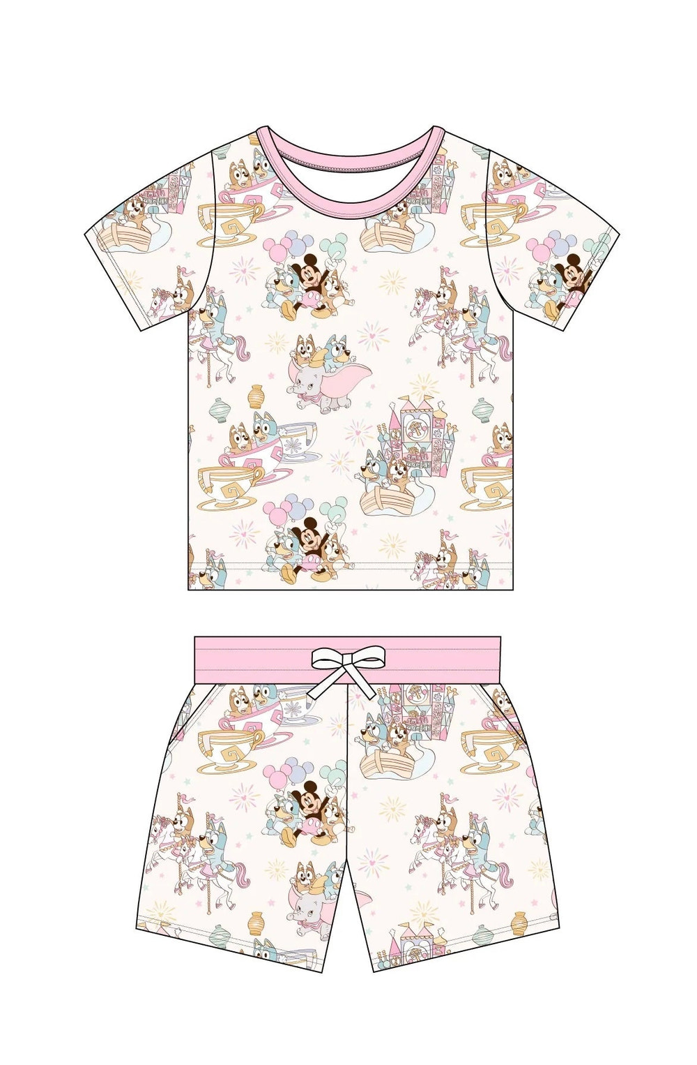 Pastel Park (Cotton Candy) - Pocket Short Set