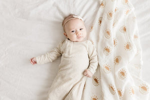 Organic Cotton Baby Swaddle - Lights Of Promise