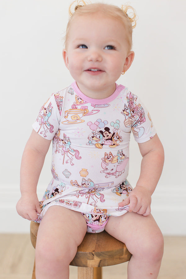 Pastel Park (Cotton Candy) - Bodysuit Dress