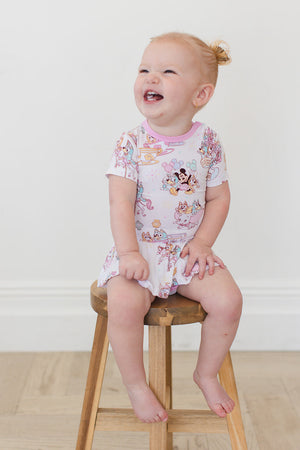 Pastel Park (Cotton Candy) - Bodysuit Dress