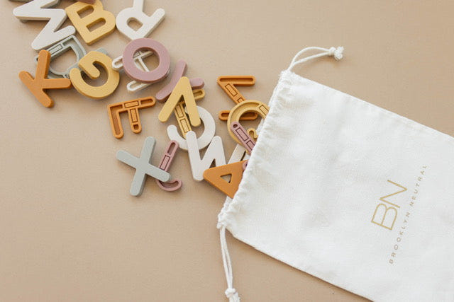 Colorful Alphabet Magnet Play Set for early learning and sensory play, perfect for toddlers and preschoolers.