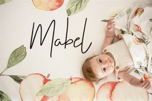 Custom Crib Sheet Georgia Peach Personalized Nursery