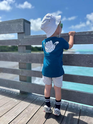 Salty Sea T-Shirt for babies, featuring a fun ocean-themed design, perfect for stylish toddler outfits.