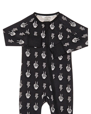 Bamboo Zip Romper | Skelly Vibes