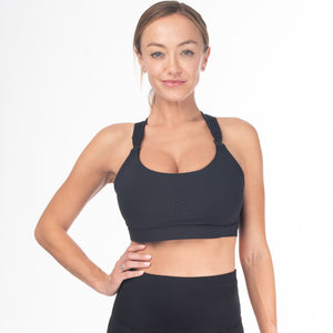 Chloe 3 Running Nursing Sports Bra (Noir)