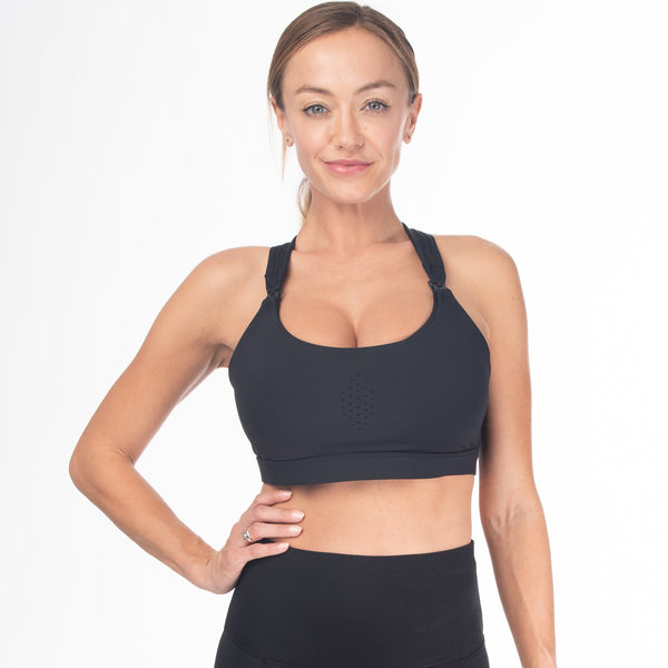 Chloe 3 Running Nursing Sports Bra (Noir)
