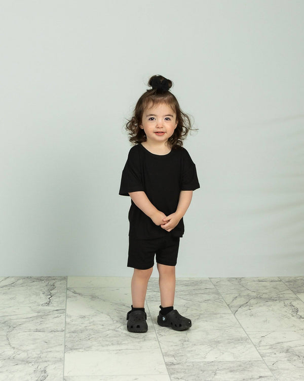 FINAL SALE - Oversized T-Shirt - Obsidian - Ploom Basics Bamboo