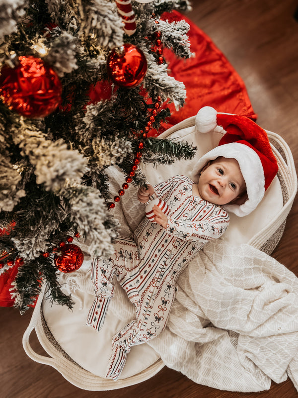 Candy Cane Lane Bamboo Christmas Pajamas - Zippy