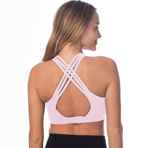 Chloe 3 Running Nursing Sports Bra (Blush Pink)