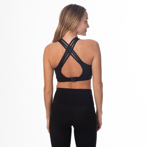 Chloe 3 Running Nursing Sports Bra (Noir)