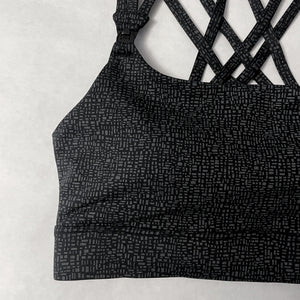 Chloe 4 Running Nursing & Pumping Sports Bra (Black Shimmer)