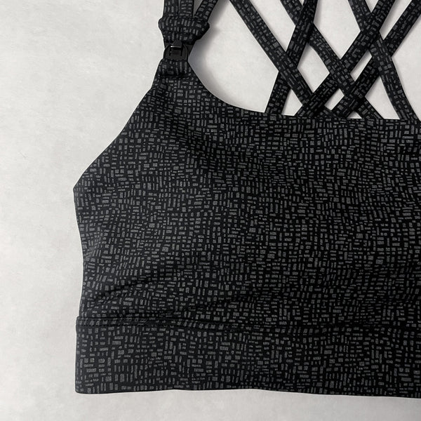 Chloe 4 Running Nursing & Pumping Sports Bra (Black Shimmer)