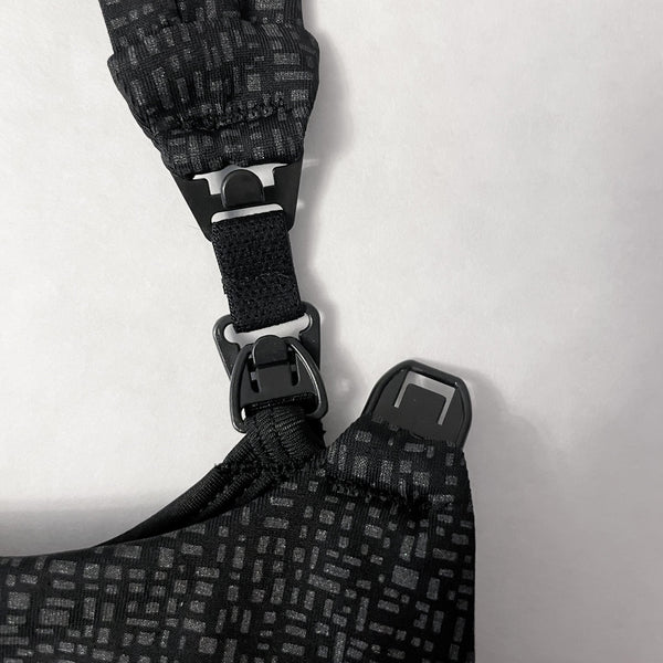 Chloe 4 Running Nursing & Pumping Sports Bra (Black Shimmer)