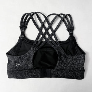 Chloe 4 Running Nursing & Pumping Sports Bra (Black Shimmer)