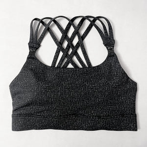 Chloe 4 Running Nursing & Pumping Sports Bra (Black Shimmer)