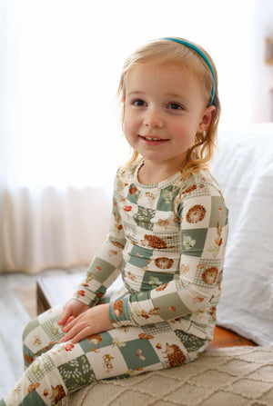 Harvest Hedgehogs 2pc Bamboo Pajamas