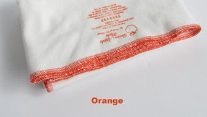 Stretchy flat cloth diapers in a vibrant design, angled view showcasing softness and flexibility for babies.