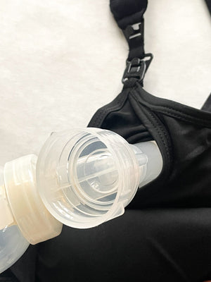 Chloe 4 Running Nursing & Pumping Sports Bra (Metallic Snake Noir)