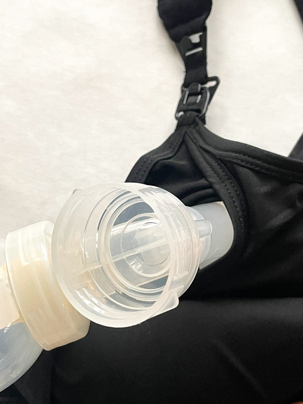 Chloe 4 Running Nursing & Pumping Sports Bra (Metallic Snake Noir)