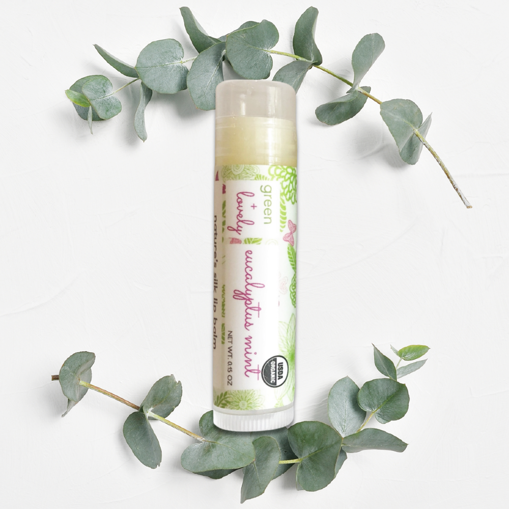 Eucalyptus Mint /// Organic Lip Balm Butter for Intense Moisture - MOOGCO Baby